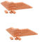 NESTINGHO 100 STK simulierter Ziegel DIY Mini Ziegel Mini-Landschaft Mini-Gartenset büro Dekoration hochzeitsdekoration Anlage die Tapete Simulationsbaustein DIY-Ziegel Ton Orange