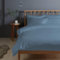 Pizuna 400 Fadenzahl aus Baumwolle Bettwäsche Staubiges Blau, 100% Langstaple Baumwolle Bettbezug und Kissenbezug, 100% Baumwolle Mako Satin 2-Teilig Bettwäscheset 140x200 + 70x90 Staubiges Blau