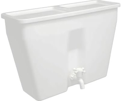 Varile Wasserspender Weiß für Camping, Garage & Kleingarten | BPA-Frei | Handwascher, Rukomojnik (17L)