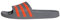 adidas Unisex Adilette Aqua Slides Flipflop, Grey Three/Impact Orange/Grey Three, 42 EU