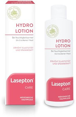 Lasepton Hydro Lotion, 200 ml: Bodylotion Gel mit Hyaluron und Aloe Vera, Feuchtigkeitscreme für normale bis trockene Haut, schnell einziehend, wirkt kühlend, After-Sun-Pflege