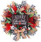 Muuoeou 17,7 Weihnachtskranz Xmas Türkranz Hängende Ornamente Fröhliche Weihnachtsdekoration für Zuhause Navidad Türanhänger