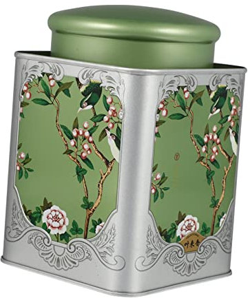 NAMOARLY Blechkanister-universal-weißblechkanister Mit Abdeckung Für Lose Teespeicherung