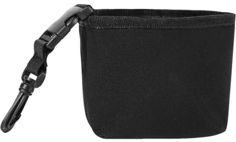 Golf Club Cleaning Bag for Cleaners, Cleaning Detachable Golf Ball Bag,Golf Club Cleaning Pouch,Waterproof Golf Ball Cleaner Pouch, Golf Accessories (Black)