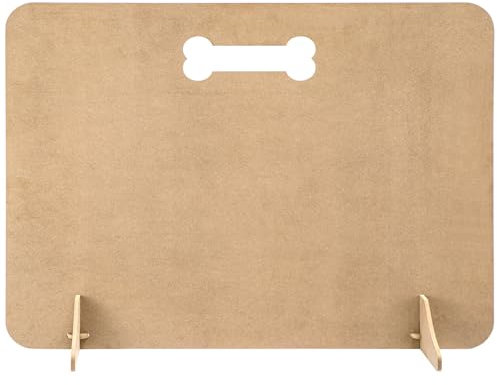 CROWNSHOP Stair Gate, 75x51cm Wooden Stair Gates for Baby and Dogs | No Drill, Portable Pet Barrier for Doorways & Indoor Use | Easy Setup, Durable & Stylish Design, Natural