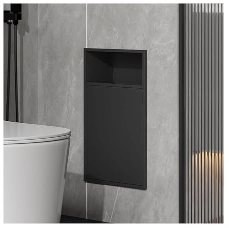 TMKDNNKG Niche de Douche en Acier Inoxydable, alcôve pour Poubelle encastrée, étagère Murale encastrée étanche pour Cuisine, Chambre à Coucher, Salle de Bain Moderne, amélioration de l'habitat (coule