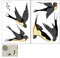 5 Stück Vogelschutz Fenster,Anti-Kollision Vogelaufkleber für Fensterscheiben,Anti Kollision Vogel Clings Aufkleber,Vögel Schutz Kleber Fensteraufkleber,für Bird Anticollisione Window Fensterbilder