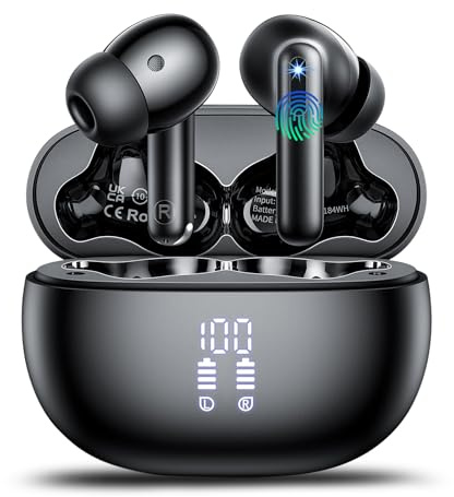 VEKJ AI Language Translation Earbuds Real Time, Supports 164 Languages With AI App, 3-in-1 Bluetooth 5.4 Translator Earbuds with 7 Trans Modes, 42H Translation Device fit Business/Travel/Learning
