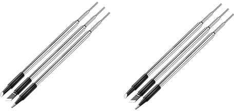 Yuyyurt C210 Soldering Iron Tip USB Soldering Iron Tip 5V Battery Soldering Iron Tip Soldering Rework Accessories 6Pcs