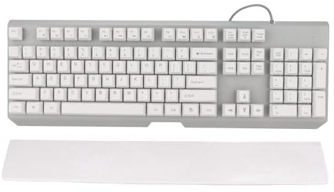 Yunseity Gaming-Tastatur-MIT RGB-Hintergrundbeleuchtung, 104 Tastern, Kabelgebunden USB-Tastatur-MIT-Mechaniker Haptik UND Abnehmbarer Handballausoflage, Laptop-Desktop-Komputer-Tastatur (GK60