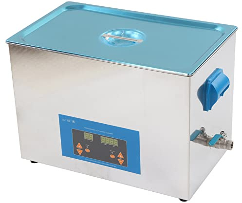 Itonash Ultrasonic Cleaner Heated Ultrasonic Cleaning Machine Cleaning Tank 27L 40KHz 500W Stainless Steel 1 to 99 Min 0 to 80 C for Jewelry Glasses Tools (UK Plug)