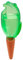 Almacenamiento de agua dispensador de agua Froggy XL, Green 470 ml, altura 30 cm, verde