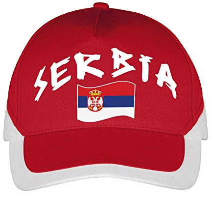 Supportershop Herren Serbien Cap, rot, Einheitsgröße