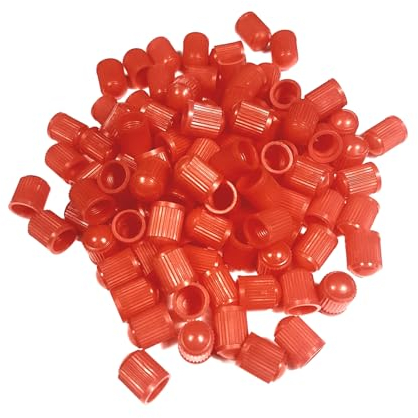 8X Stück Kunststoff Kappen Rot Ventilkappen für Auto PKW Motorrad LKW