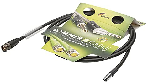 Sommer Cable 2m Mini HD-BNC 6G 3G HD-SDI 4K Adapterkabel SC-Vector 0.8/3.7 Male 75 Ohm NBNC75BLP9X - VTMBR0200-SW-SW