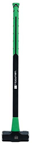 Hooyman 10lb Sledge Hammer with Heavy Duty Construction, Ergonomic No-Slip H-Grip Handles, Solid Fiberglass Cores, and Epoxy Sealed Heads for Construction, Gardening, Yard Work, and Outdoors