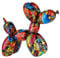 Dreamlight Moderne Skulptur Dekofigur Ballon Hund POP Art aus Kunststein Mehrfarbig 22x18 cm