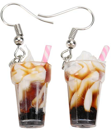 Holibanna Frauen Lassen Ohrringe Baumeln Ohrringe Essen Anhänger Ohrringe Ohr Zubehör Geschenke für Mädchen Frauen Geburtstag Strandparty Dekorationen (Zufälliger Stil)