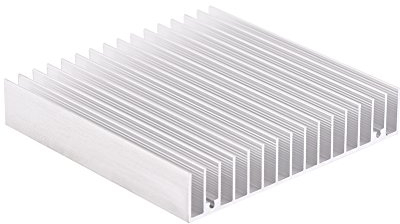 Kühlkörper für Kühlkörper mit Aluminiumkühlkörper für Kühler für Computer- und LED-Leuchten, 100 x 100 x 18 mm, 3,93 x 3,930,7 Zoll