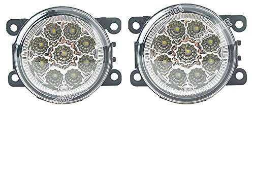 YSSMAO Für Nissan Navara D40 Note E11 Pathfinder R51 Nebelscheinwerfer LED-Birnen Für Mitsubishi L200 Outlander 2 Pajero 4 Galant Grandis 2 Stücke,Weiß