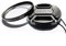 Filtro protettivo UV multistrato da 55 mm e copriobiettivo da 55 mm per Nikon D5600 D3500 D3400 kit AF-P 18-55 mm, per Sony A7RIV A7RIII A7M2 kit FE 28-70 mm (1+1 confezione)