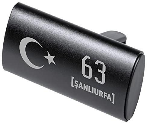 Auto Logo Parfüm Lufterfrischer Türkei Flagge Duft Spender Auto Emblem Duftspender Auto Entlüftungs-Parfüm Klimaanlage, Geruch Entfernen, Araba Kokusu Parfüm 63 Sanliurfa