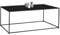 IDMarket - Rechteckiger Couchtisch Davis 113 cm aus Metall, schwarz, matt, Industriedesign