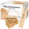 wisefood Lot de 100 pinces à linge en bois de bouleau naturel 7 cm - Solides et sans éclats - Pour suspendre le linge et la décoration