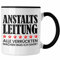 Trendation - Chef Tasse Geschenk Von Team Bester Chef Geschenkidee Lustiger Spruch Schaf Tasse Alle Verrückten Machen Was Ich Sage (Schwarz)
