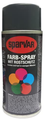 Zaunland SparVar Farbspray anthrazit 400ml RAL 7016 - Lackspray Zaunreparatur - primerer Rostschutz für Metallzäune im Innen- und Außenbereich - Spraydose Farbe - Sprühfarbe