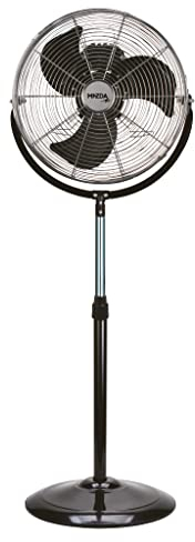 MAZDA Ventilateur Sur Pied 45Cm Alpilles - Vitesses Et Hauteur Reglables - Nero Argento