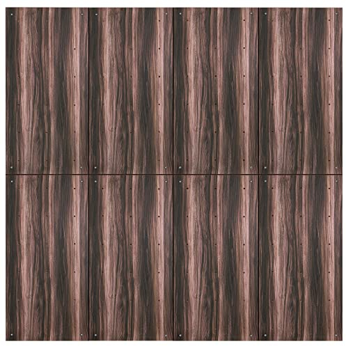 ALPIDEX Kletterwand ab 1,44 qm in Natur/Weiß/Braun inkl. Befestigungsmaterial und Einschlagmuttern, unbegrenzt erweiterbar Kinder Erwachsene, Veredelt Holzoptik|8 Paneele (5.76 m²)