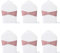 Forlush 6 Pièces Nœud de Décoration pour Chaise de Mariage, Rubans en Satin Housse de Chaise, Housse de Chaise Mariage, pour Décoration D'événements et de Fêtes (Rose)