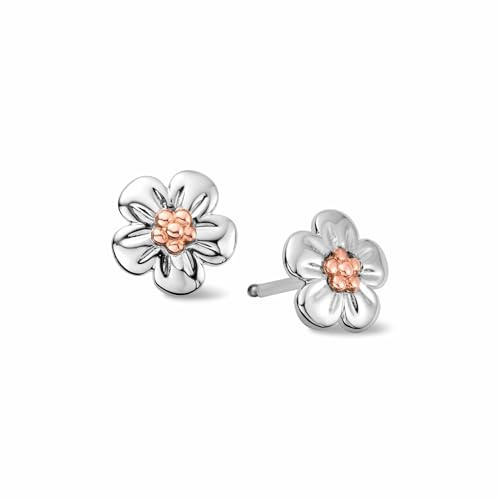 Clogau Nature's Wonder Sterling Silver Forget-Me-Not Stud Earrings