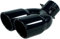 Surakey 63mm Auspuffblende Auspuff, Universell Schalldampf Endrohr Doppelendrohr Blende Edelstahl Auto Auspuffendrohr Gebogener Doppelauslass Schalldämpfer Endrohr für Auto Auspuff Rundmund Endrohr