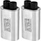 PATIKIL Micro-ondes Condensateur, 2 Pcs 1.05uF Ac 2100V Haute Tension Condensateur 7mm Broche Distance pour Universel Micro-ondes Four, Argent Ton