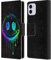 Head Case Designs Offizielle Wumples Drip Smiley Kosmische Kunst Leder-Wallet-Hülle Kompatibel mit Apple iPhone 11