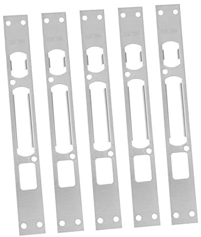 Hemobllo 5pcs Door Frame Buckle Door Devices Door Knob Strike Plate Door Lock Plate Guard Plate Door Reinforcement Lock Door Reinforcement Plates Door Catch Plate Deadbolt Iron Car Door