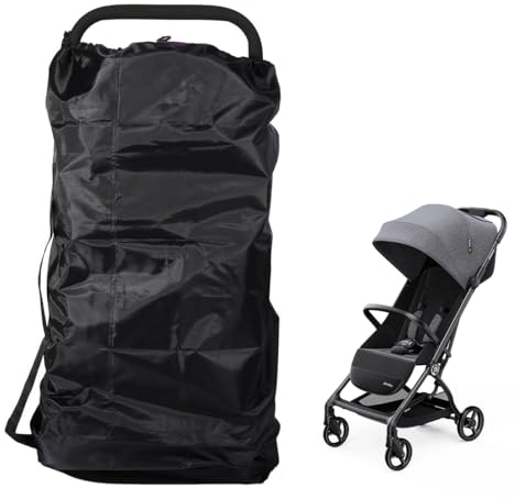 Borsa da Viaggio per Passeggino, Borsa Passeggino Viaggio, Durevole e Resistente Ottimo, Borsa da Trasporto per Carrozzine Impermeabile per Aereo Gate Check e Stoccaggio, Nero
