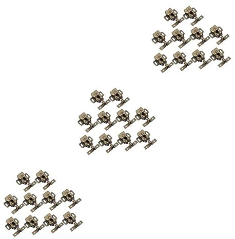 jojofuny 30 Pz serratura dell'armadio spingere l'hardware dell'armadio patina mobiletti armadio a sfera a molla per armadio fibbia della porta Cassetta Chiavistello della porta tallone