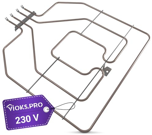 Vioks.pro Heizelement Backofen 230V Ersatz für Heizelement Bosch 00773539 & 00471369 EGO 20.25899.000 - Bosch Balay Constructa Viva Siemens Oberhitze Backofen Heizelement 2800W