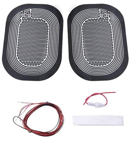 Kliplinc Auto-Seitenspiegel-Heizkissen DC 12 V Universal-Kohlenstoffkristall-Heizmaterial, Schnell Erw?rmende -Defogger