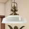 bamyum Asletl Küchenlampe Industrial Metall Ø41cm, Küchenlampen Hängend Vintage, Hängelampe Esstisch, Pendelleuchte Weiß Gold, Wohnzimmerlampe Hängend, Pendelleuchte Esstisch Vintage