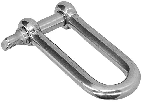 Manille Longue en D, Manilles à Fil Droit en Acier Inoxydable 304, Chaîne à Vis, Corde Tor10 Pièces, Câble M4, Chaînes de Quincaillerie 10PCSM4 (10 piècesM5)