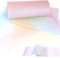 30cm x 9m Tüllstoff, Tischläufer Regenbogen Glitzer, Schultüte Rohling Tischläufer Einschulung, für DIY Projekte, Märchenpartys und Geburtstage