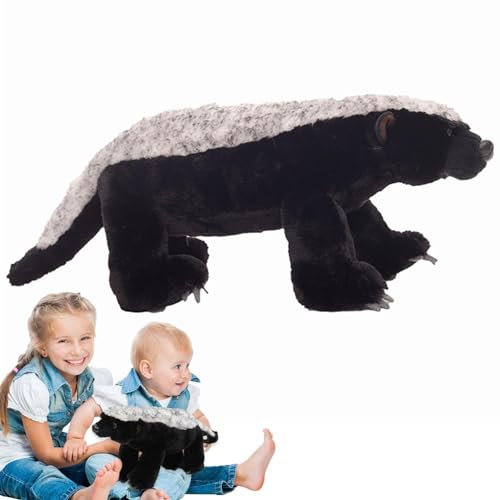 Peluche tasso del miele, peluche premium, simpatico peluche realistico tasso del miele - Animale cuscino unico, peluche tasso del miele, peluche tasso, giocattolo abbraccio per decorazioni per la casa