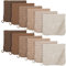 Unnivoll Spucktücher Baby Mulltücher 12er Musselintücher 50x27cm 100% Baumwolle mullwindeln, 6 Lagig Saugstark Stoffwindeln, für Jungen und Mädchen Weich Atmungsaktiv Braun
