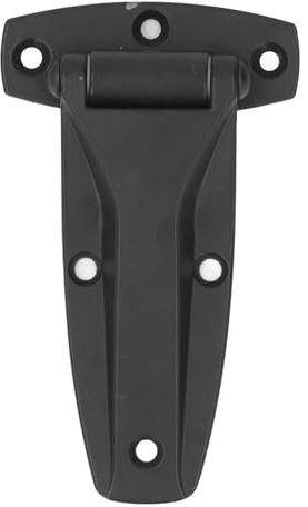 T Strap Hinges, T Shed Gate Strap Hinge, T Hinge Soft Close Tee Hinge Zinc Alloy T Strap Hinge Replacement for Toolbox Car Door (Black)