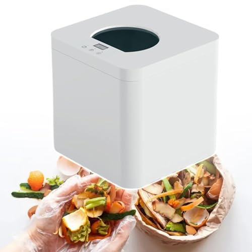 HCAUYNN 650 W Elektrischer MüHlenkomposter, 3,3 L Intelligentes KompostiergeräT FüR Den Innenbereich, Tisch-Lebensmittelrecycling-Einheit Mit Zwei Modi,110V