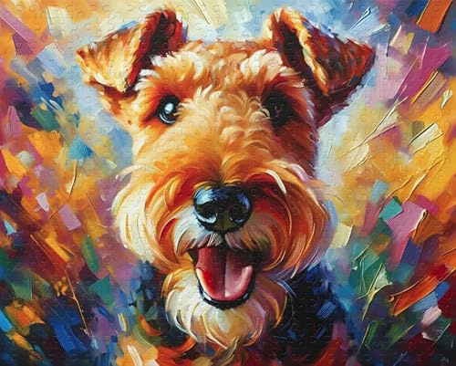 Welsh Terrier Dog Jigsaw Puzzle | 1000 Pieces | Welsh Terrier Gifts For Family, Kids, Pet Dog Lovers